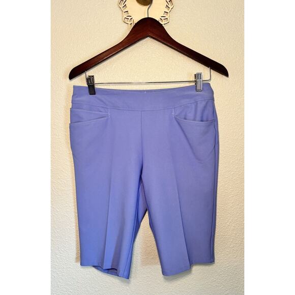 adidas Pants - adidas Golf Shorts Womens SM - Pull On Bermuda Lightweight Stretch Periwinkle